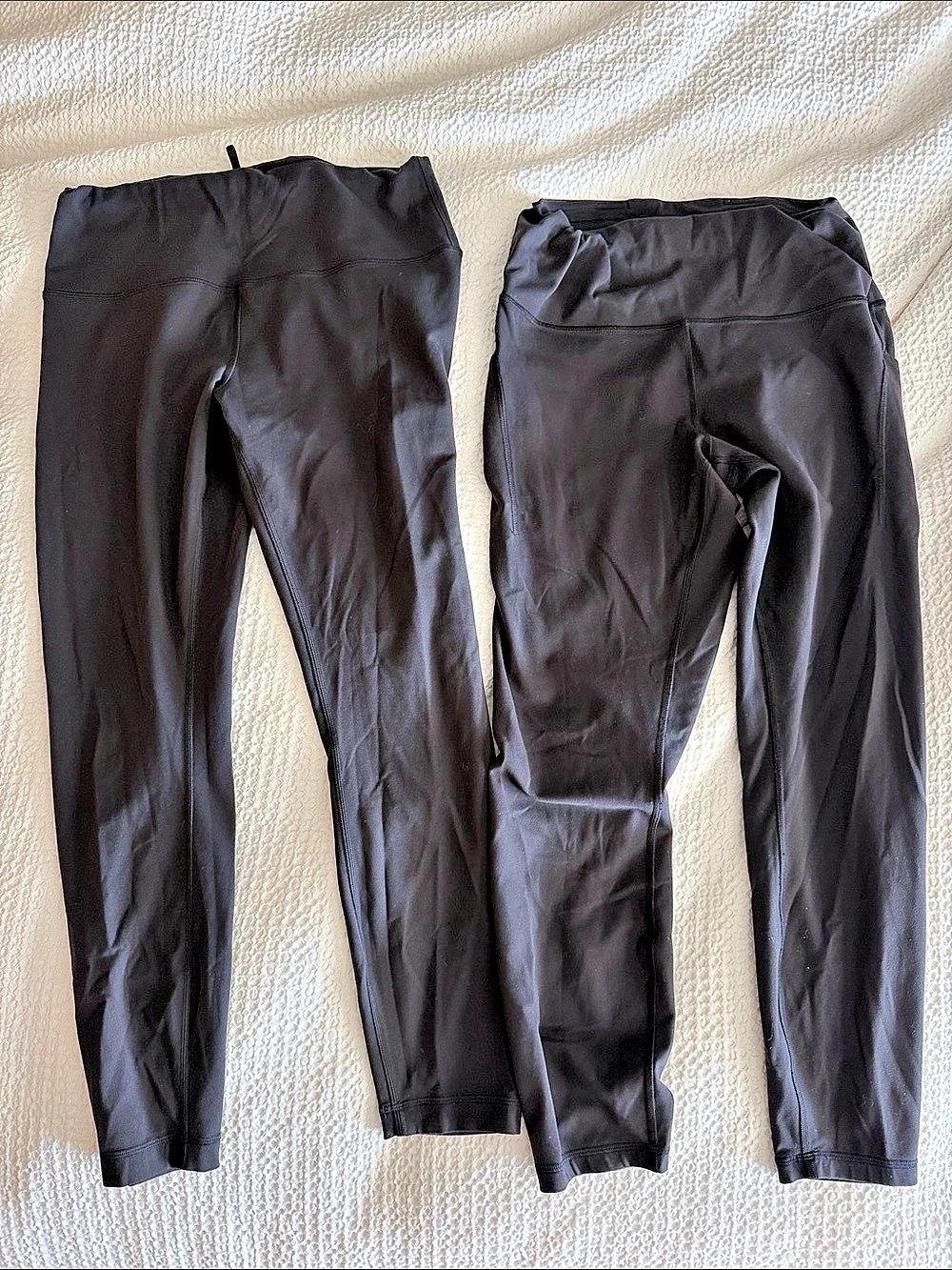 lululemon Wonder Train High-Rise 25” Black Leggings Set